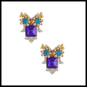 Betsey Johnson Jewelry - BETSEY JOHNSON PAVE JEWELED CRYSTAL OWL EARRINGS Betsey Johnson Jewelry - BETSEY JOHNSON PAVE JEWELED CRYSTAL OWL EARRINGS